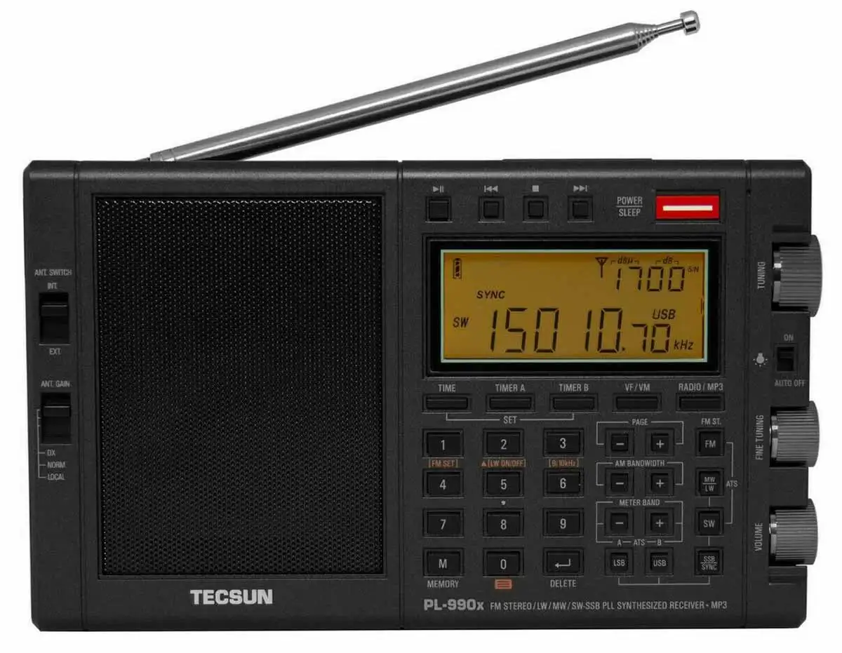 Всеволновый цифровой радиоприемник с mp3 плеером Tecsun PL-990x (export version) black - купить по