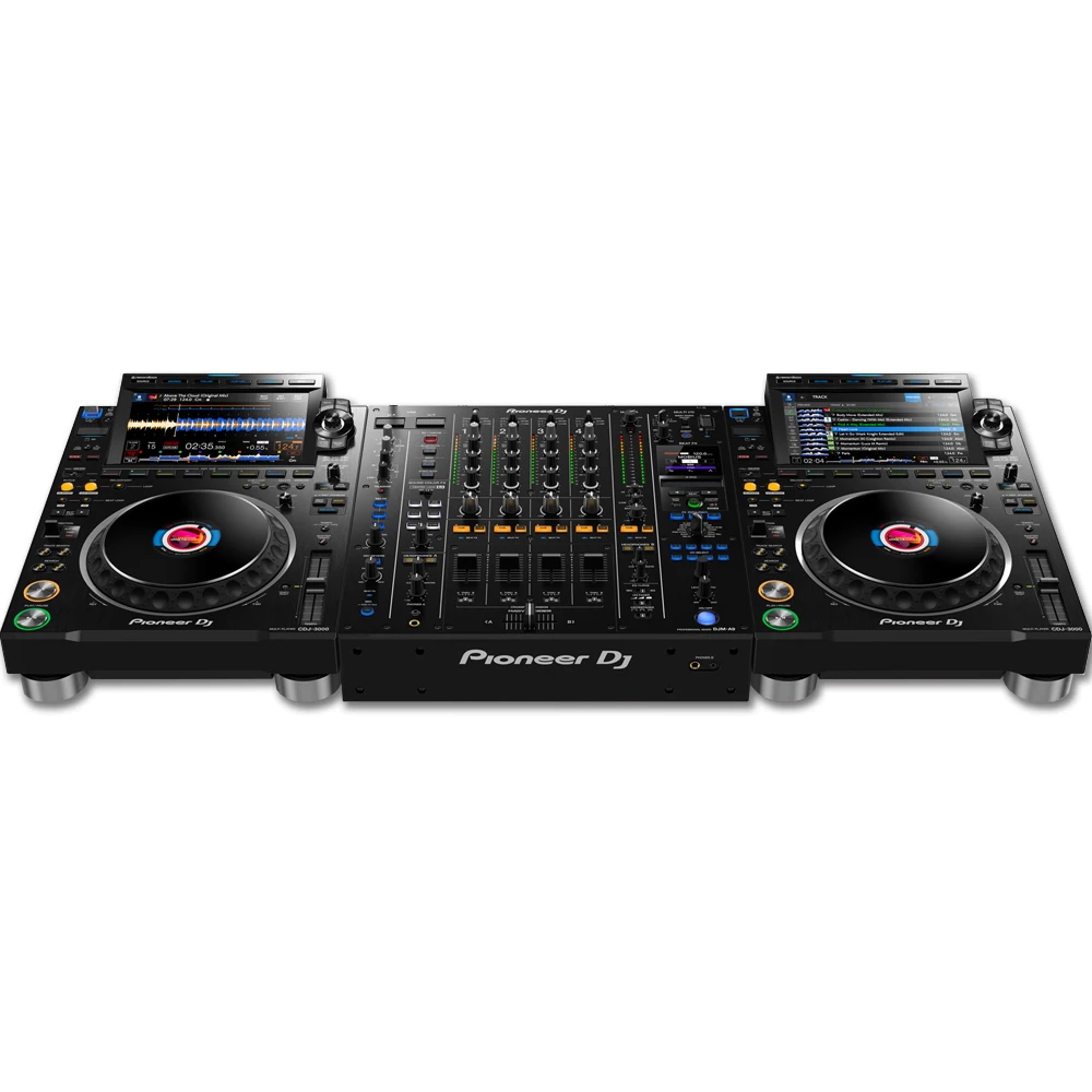 

100% AUTHENTIC PioNeer DJ DJM-A9 4-channel DJ Mixer with Effects and Dual CDJ3000 Media Player Bundle