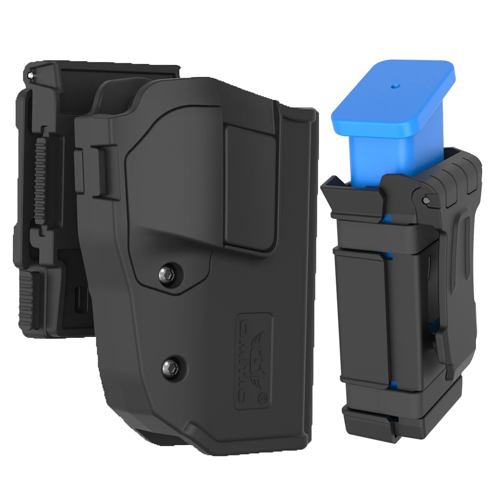 

360°Adjustable P226 Sig Holster Fits Sig Sauer P220, P225, P226, P228, P229, Norinco NP22,Taurus G3 th9 Universal Magazine Pouch