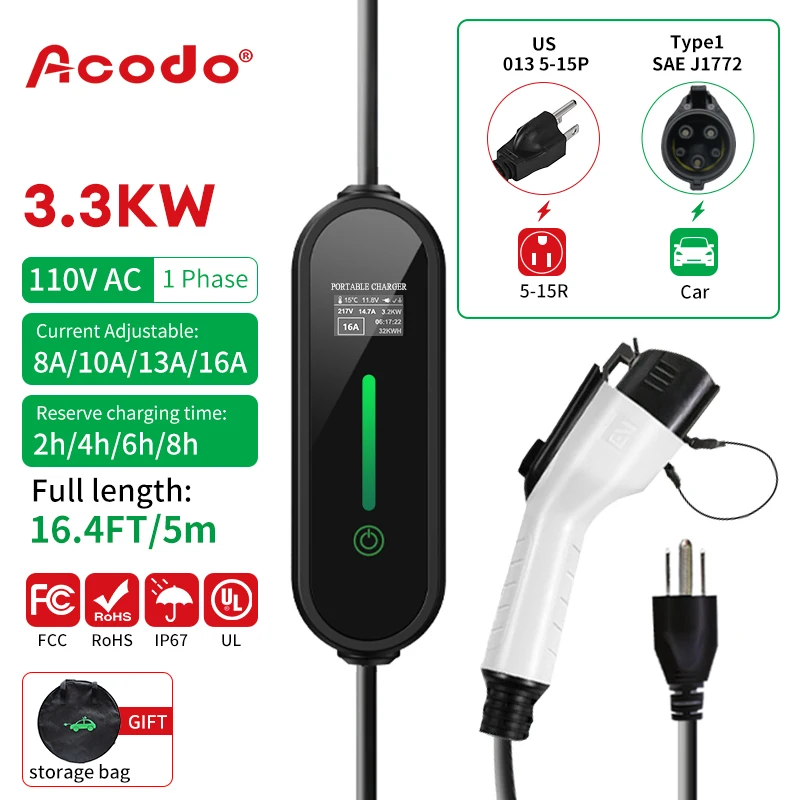 EV Charger Type 2 Type 1 J1772 Wall Box Fast Charging Car Charger With Schuko Plug Adjustable Current For Electric Vehicles
EV Charger Type 2 Type 1 J1772 Wall Box Fast Charging Car Charger With Schuko Plug Adjustable Current For Electric Vehicles