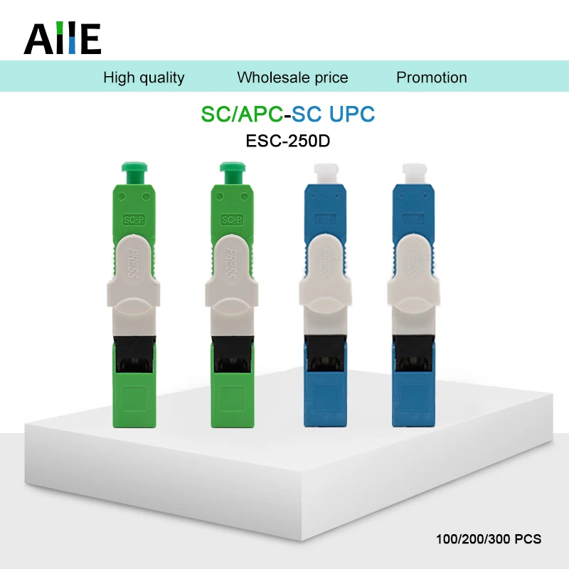 Бесплатная доставка 100, 200 шт./лот FTTH ESC250D SC APC & SC UPC одномодовый волоконно-оптический быстроразъемный соединитель FTTH SM
Бесплатная доставка 100, 200 шт./лот FTTH ESC250D SC APC & SC UPC одномодовый волоконно-оптический быстроразъемный соединитель FTTH SM
