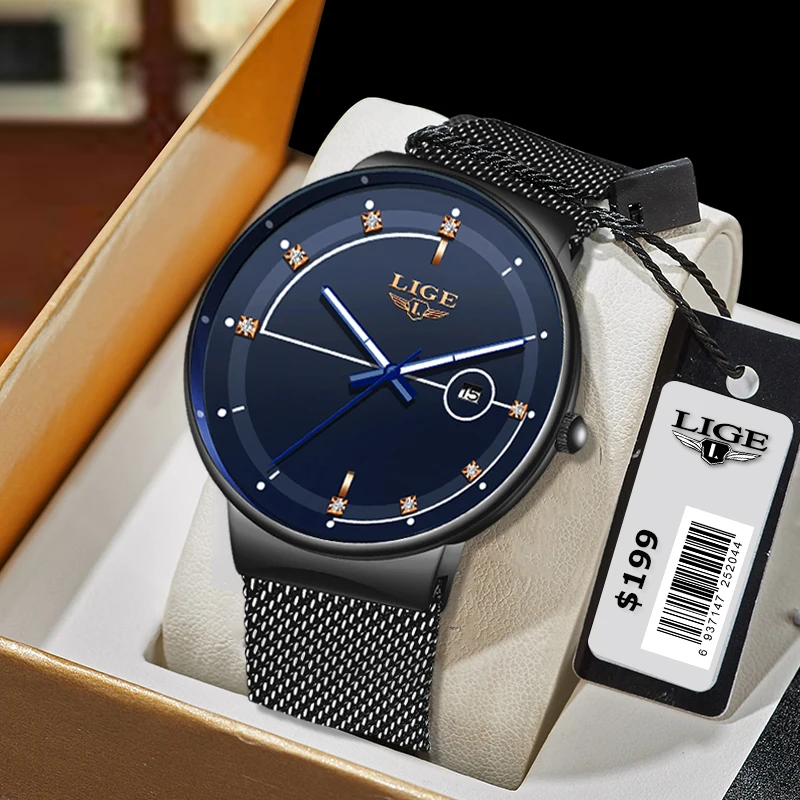 2023 LIGE Simple Mens Watches Top Brand Fashion Ultra Thin Quartz Watch For Men Mesh Strap Waterproof Watches Relogio Masculino
2023 LIGE Simple Mens Watches Top Brand Fashion Ultra Thin Quartz Watch For Men Mesh Strap Waterproof Watches Relogio Masculino