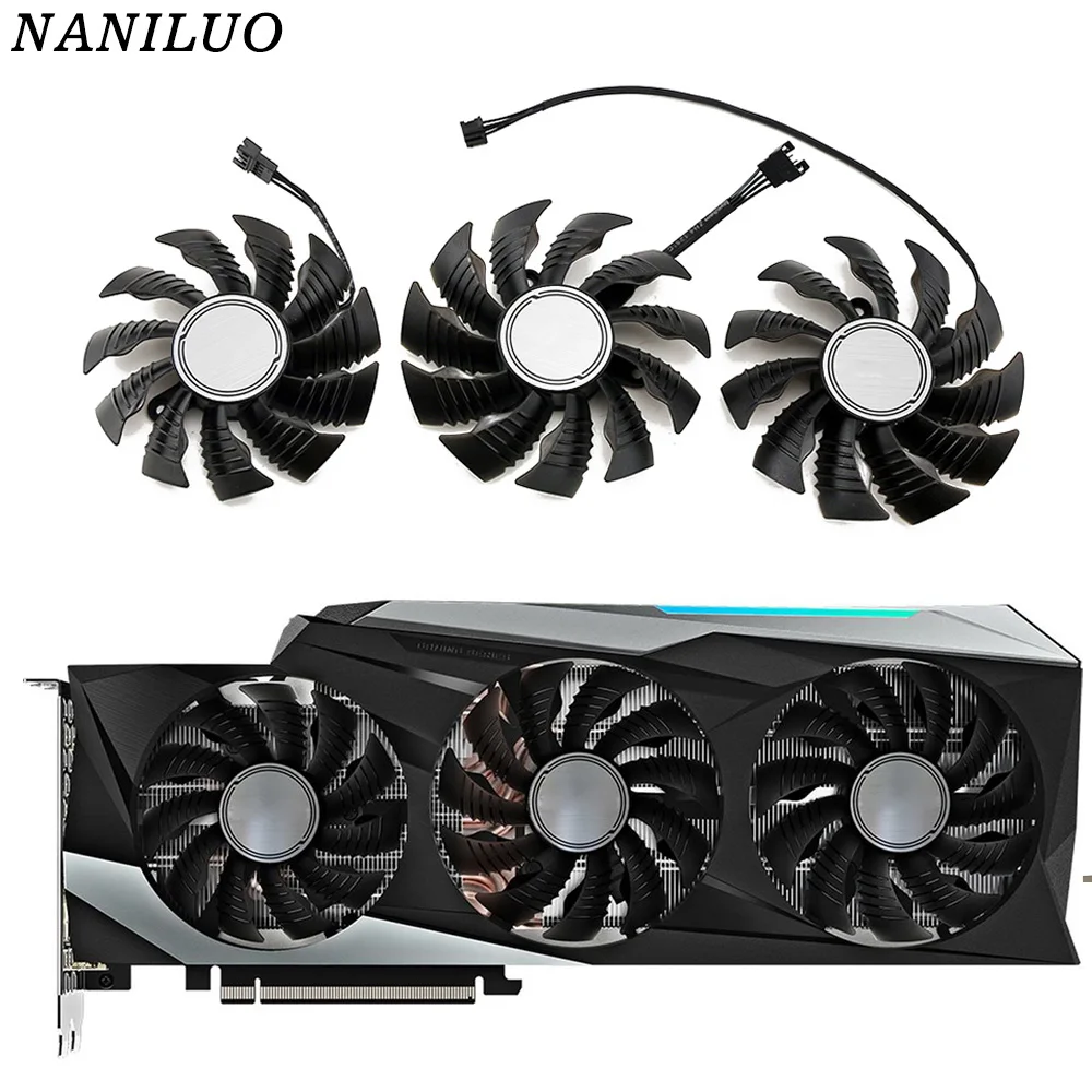Вентилятор для видеокарты Gigabyte GeForce RTX 3080 Ti 3090 12 В 0 55 А 87 мм | Компьютеры и офис