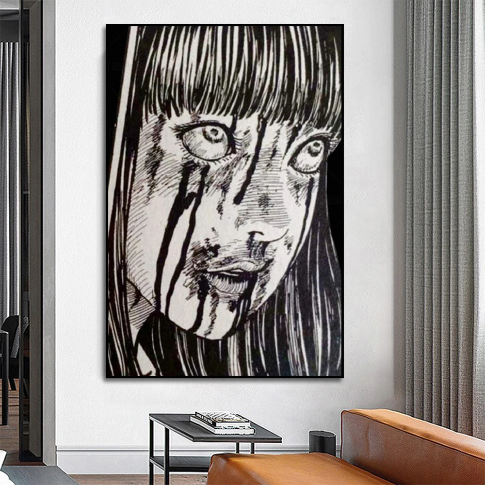 Japanese Classic Anime Horror Girl Canvas Painting Poster Wall Art Print Modern Home Decorate Picture For Living Room Frameless
Japanese Classic Anime Horror Girl Canvas Painting Poster Wall Art Print Modern Home Decorate Picture For Living Room Frameless