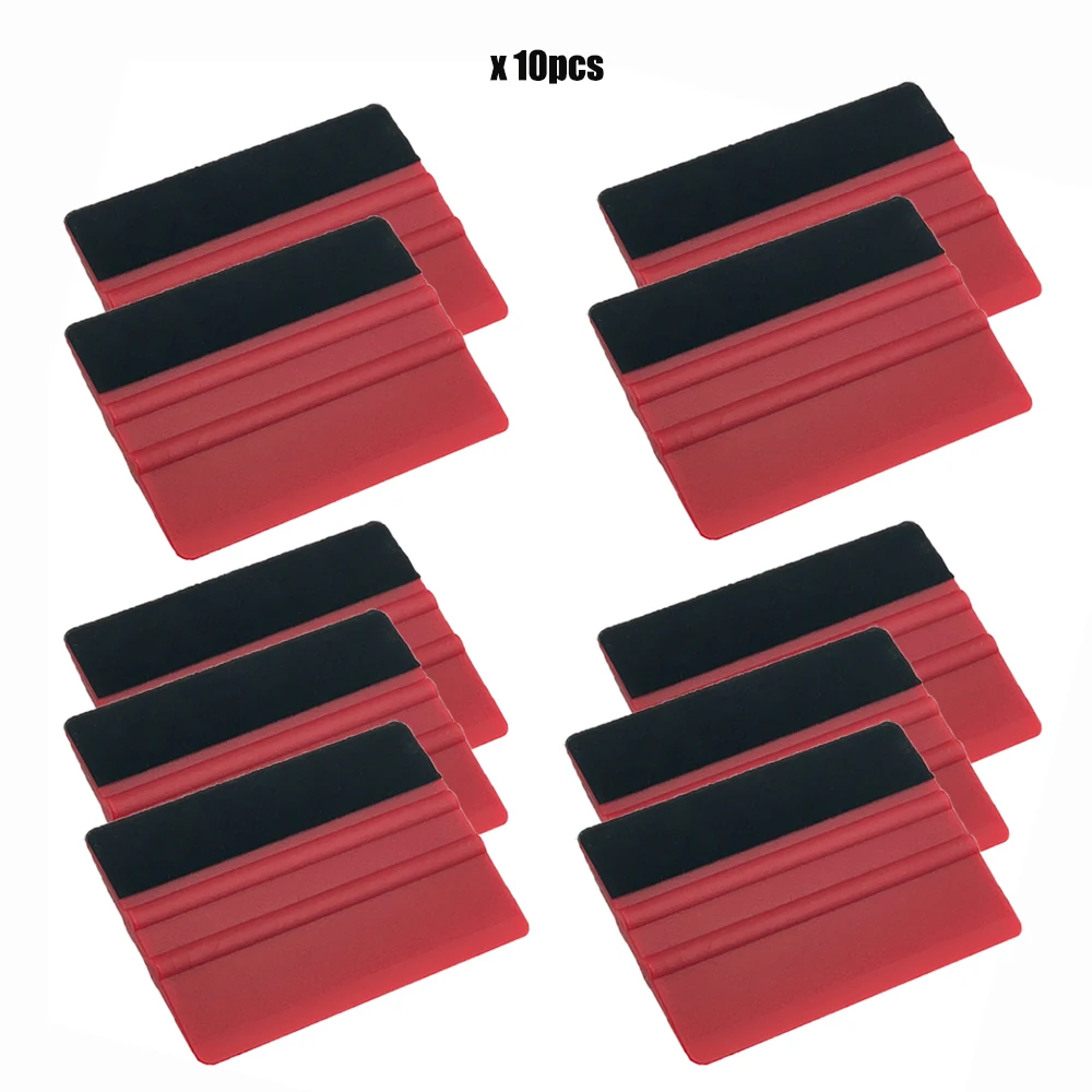 TOFAR 10pcs Carbon Fiber Film Wrap Car Accessories Vinyl Felt Squeegee 4" Window Tint Stickers Wallpaper Installing Card Scraper
TOFAR 10pcs Carbon Fiber Film Wrap Car Accessories Vinyl Felt Squeegee 4" Window Tint Stickers Wallpaper Installing Card Scraper