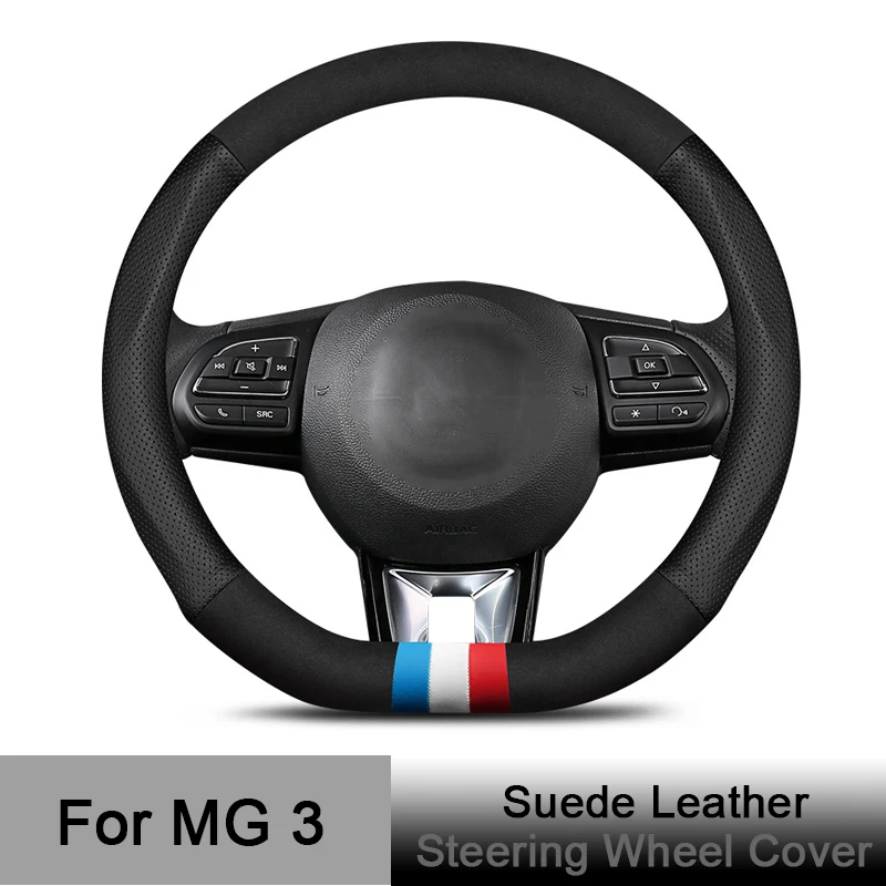 Car Steering Wheel Cover Suede Leather Anti-Slip Black Red D Shape for MG 3 MG3 2011 2012 2013 2014 2016 2017 Auto Accessories
Car Steering Wheel Cover Suede Leather Anti-Slip Black Red D Shape for MG 3 MG3 2011 2012 2013 2014 2016 2017 Auto Accessories
