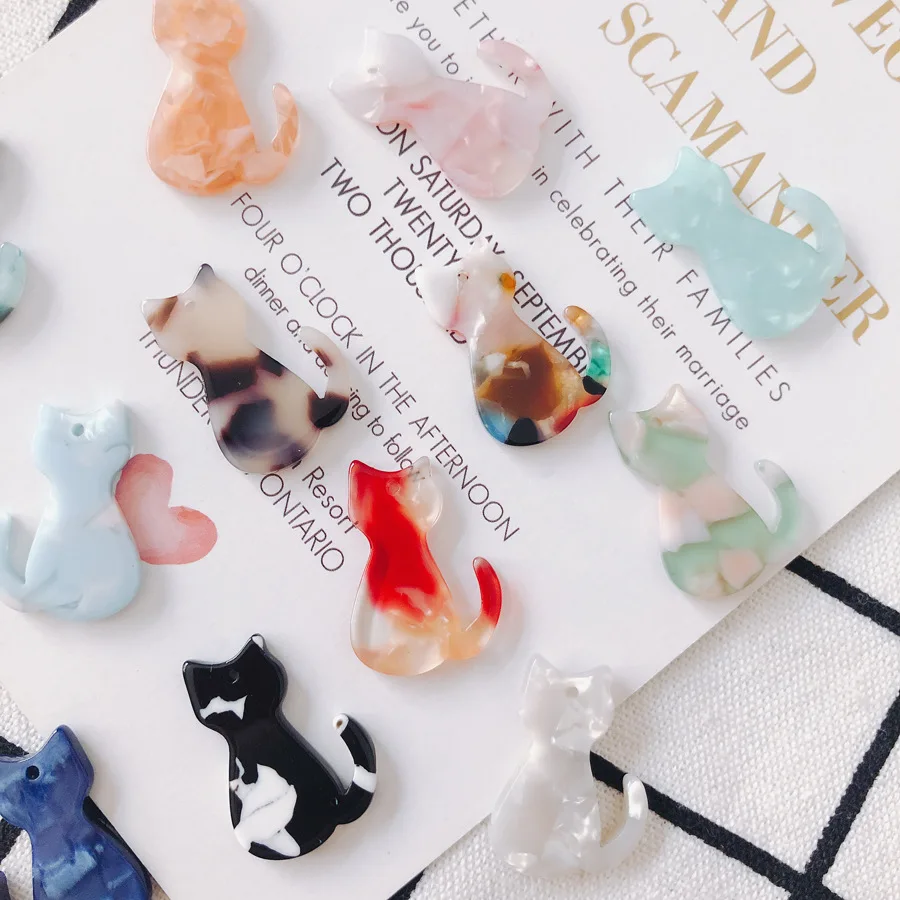 10pcs Cute Cat Charms Pendant Kitten Acrylic Handmade Jewelry Making DIY Earrings Charms Pendant Jewelry Accessories
10pcs Cute Cat Charms Pendant Kitten Acrylic Handmade Jewelry Making DIY Earrings Charms Pendant Jewelry Accessories