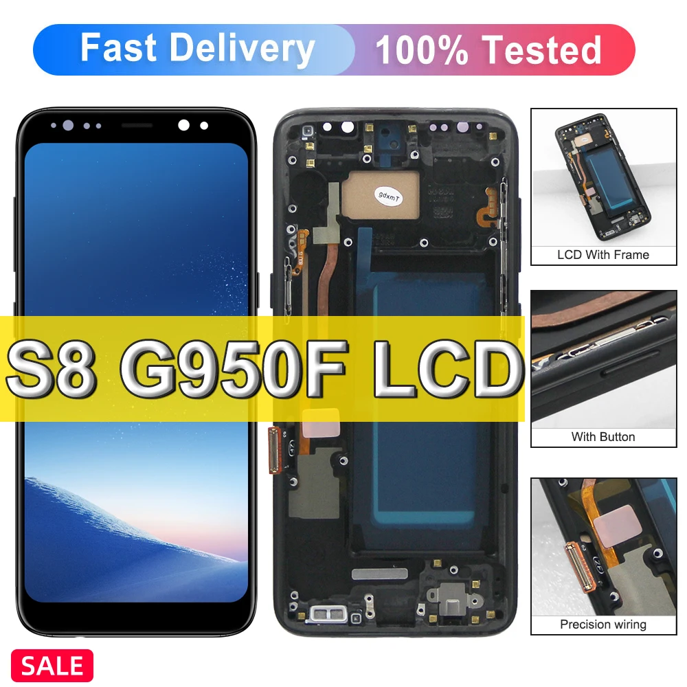 100% протестированный сенсорный ЖК-экран S8 с рамкой для Samsung Galaxy S8, ЖК-дисплей S8 G950 G950F, зеркальная панель, дигитайзер, заменяемый
100% протестированный сенсорный ЖК-экран S8 с рамкой для Samsung Galaxy S8, ЖК-дисплей S8 G950 G950F, зеркальная панель, дигитайзер, заменяемый