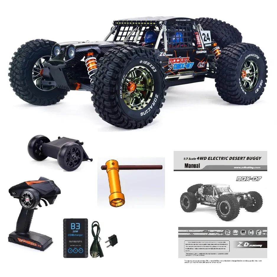 GRAB THIS OFFER NOW! ZD Racing DBX-07 1/7 Brushless SCALE 80km/h RTR 4WD Desert Buggy
GRAB THIS OFFER NOW! ZD Racing DBX-07 1/7 Brushless SCALE 80km/h RTR 4WD Desert Buggy
