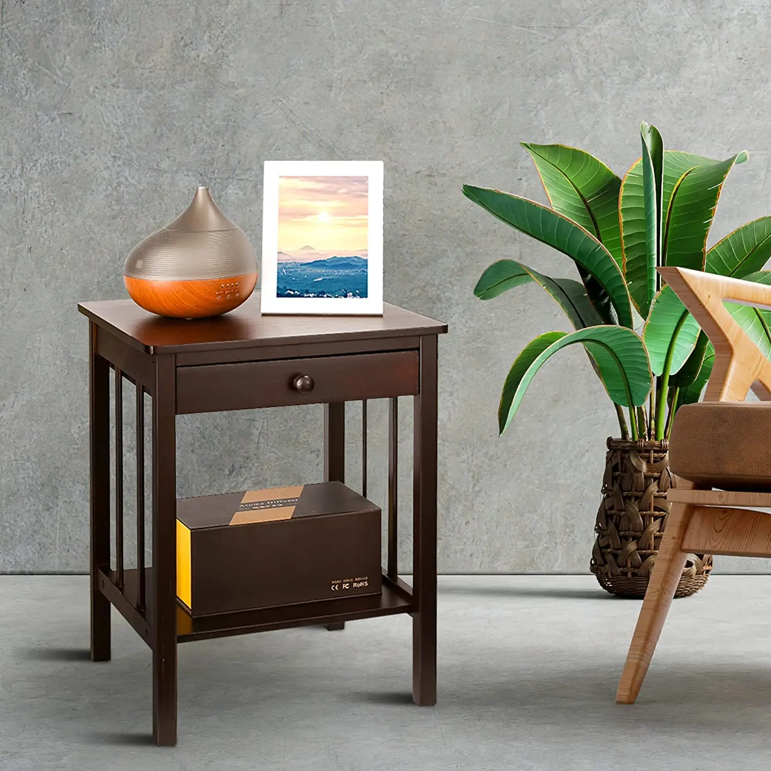 Homfa Bamboo Nightstand End Table with Drawer and Storage Shelf,Multipurpose Side Table Bedside Table for Bedroom Home Furniture
Homfa Bamboo Nightstand End Table with Drawer and Storage Shelf,Multipurpose Side Table Bedside Table for Bedroom Home Furniture