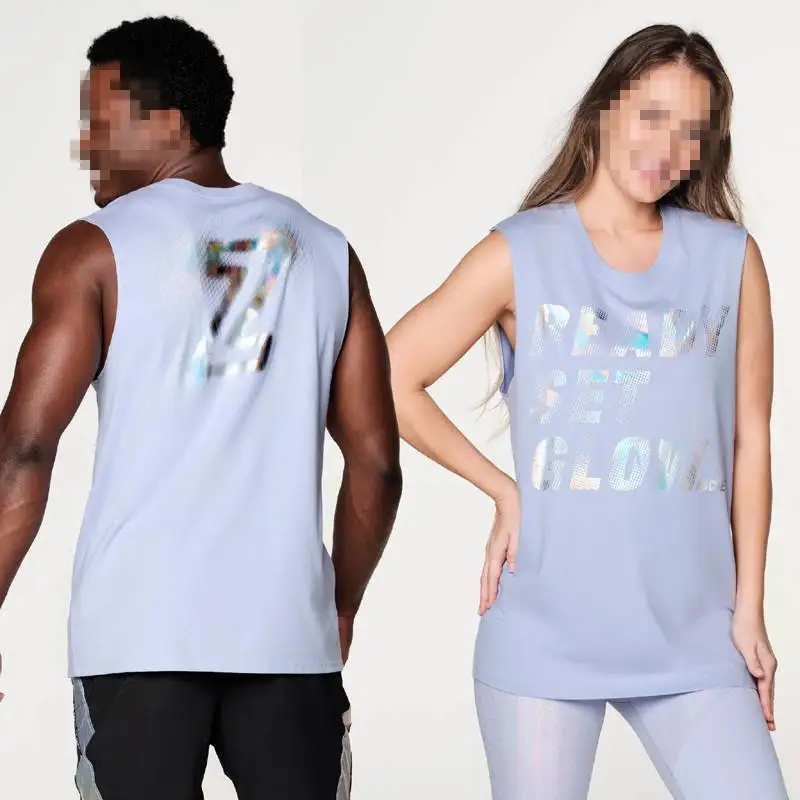 ZW men's and women's fitness clothing casual sports dancing cotton sleeveless T-shirt tops V 685
ZW men's and women's fitness clothing casual sports dancing cotton sleeveless T-shirt tops V 685