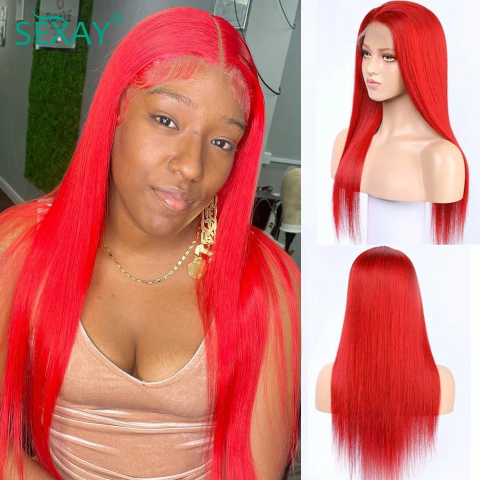 Sexay Red Colored Lace Front Wigs Human Hair Bleached Knots Raw Indian Straight Hair HD Transparent Ear To Ear Lace Frontal Wig
Sexay Red Colored Lace Front Wigs Human Hair Bleached Knots Raw Indian Straight Hair HD Transparent Ear To Ear Lace Frontal Wig