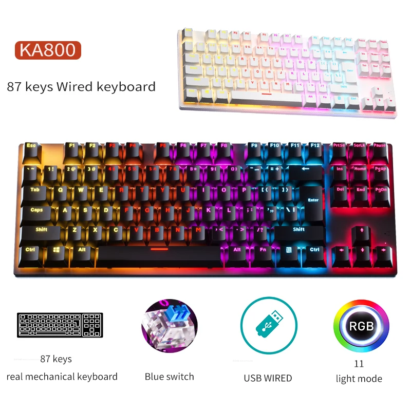 ZIFRIEND Computer Keyboards 2022 USB Mini Mechanical Gaming Keyboards 87 Keys Portable For Travel Women Men Office Keyboard
ZIFRIEND Computer Keyboards 2022 USB Mini Mechanical Gaming Keyboards 87 Keys Portable For Travel Women Men Office Keyboard