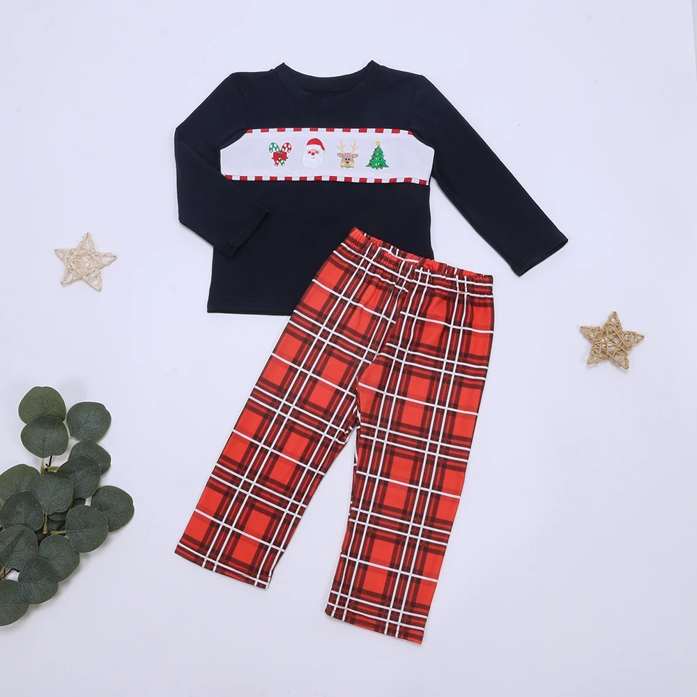 Four Season Outfits Baby Boy Clothes Set Bebes Items Deer Embroidery Bodysuit Lattice Pants Suit Christmas Gifts For 1-8T Boys
Four Season Outfits Baby Boy Clothes Set Bebes Items Deer Embroidery Bodysuit Lattice Pants Suit Christmas Gifts For 1-8T Boys
