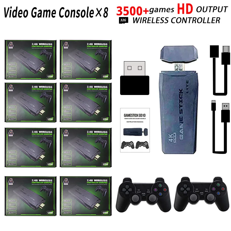8pcs Xmas Gift Dropshipping Video Game Console 3500 Games 4K 32G Built Retro Games Console Wireless Controller For PS1/FC/GBA
8pcs Xmas Gift Dropshipping Video Game Console 3500 Games 4K 32G Built Retro Games Console Wireless Controller For PS1/FC/GBA