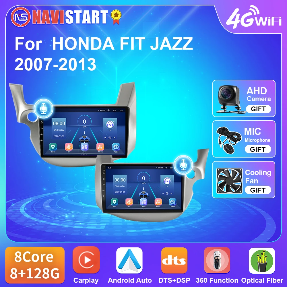NAVISTAR T5 для HONDA FIT JAZZ 2007-2013 Android 10 автомобильное радио 4G WIFI DSP Carplay Android Автомобильная GPS-навигация проигрыватель RDS без DVD 
NAVISTAR T5 для HONDA FIT JAZZ 2007-2013 Android 10 автомобильное радио 4G WIFI DSP Carplay Android Автомобильная GPS-навигация проигрыватель RDS без DVD