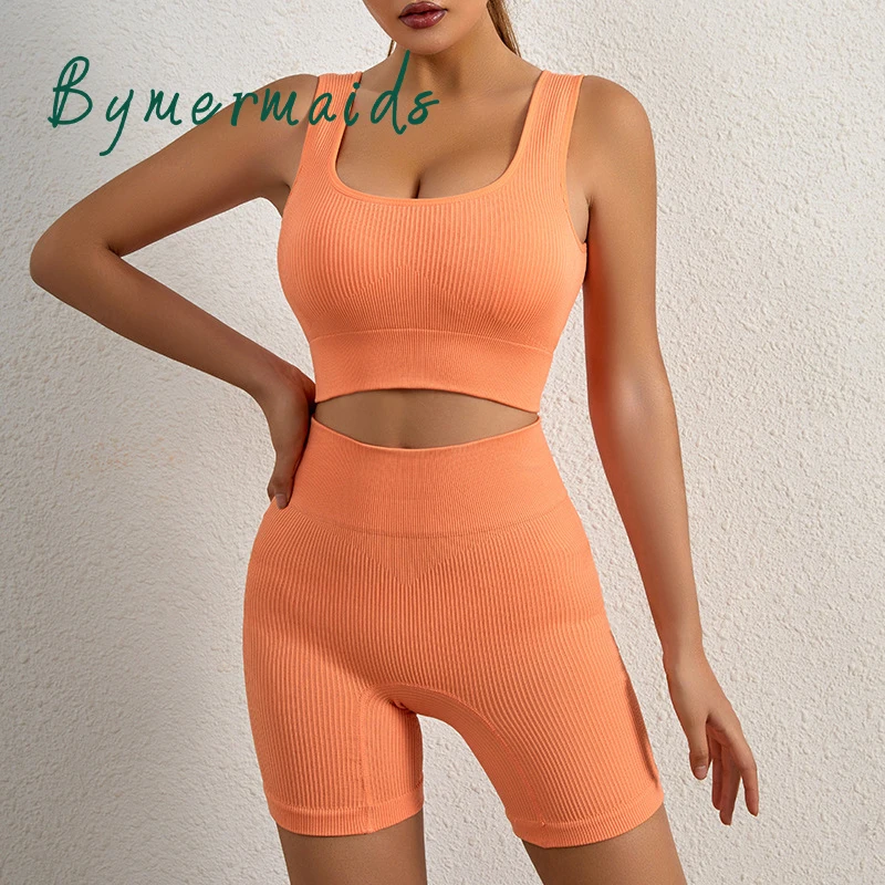 Женский спортивный костюм bymermaidsнастольный, бесшовный, топ без рукавов, шорты с высокой талией
Женский спортивный костюм bymermaidsнастольный, бесшовный, топ без рукавов, шорты с высокой талией