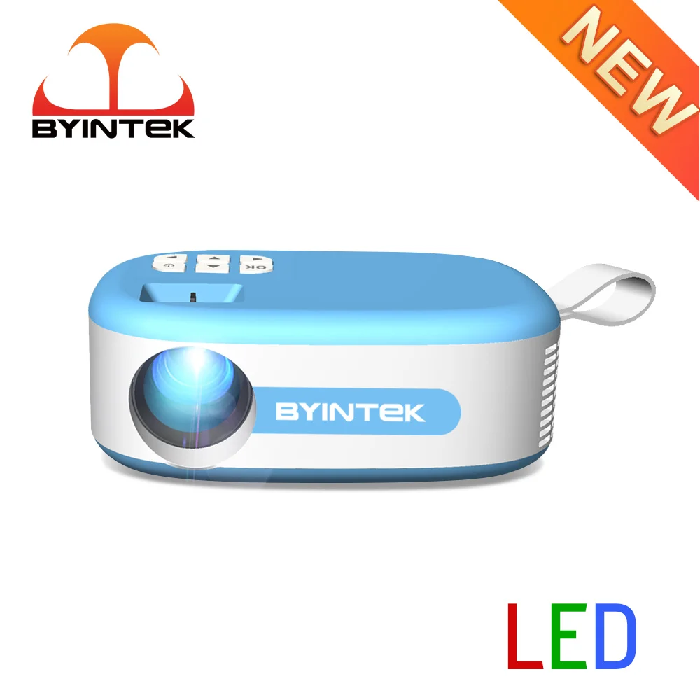 

BYINTEK C520 Mini LED Projector HD 200inch Home Theater Movie Game Portable LED Video Projector for 1080P Cinema