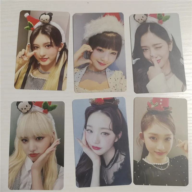 

6pcs/set KPOP IVE Album ELEVEN Photocard Double Sides Card Postcard Yujin Gaeul Wonyoung Rei LIZ Leeseo Fans Collection Gift