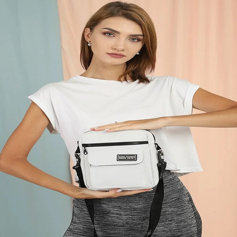 Женская холщовая сумка на молнии, с тремя отделениями
Женская холщовая сумка на молнии, с тремя отделениями