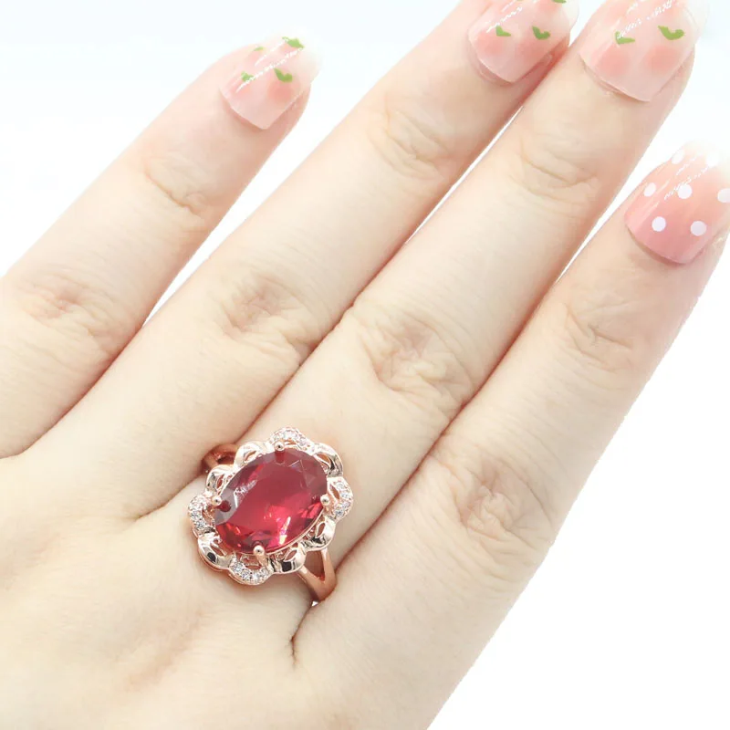 19x15mm Eye Catching 4.5g Rhodolite Garnet White CZ Rose Gold Silver Ring Hot Selling Wholesale
19x15mm Eye Catching 4.5g Rhodolite Garnet White CZ Rose Gold Silver Ring Hot Selling Wholesale