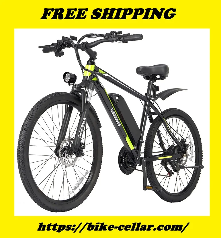 

S26 Electric Bicycle 48V 12.8AH Lithium Battery 500W Adult Mountain Electric Bike 21Speed 36V 24MPH Cycling Bicycle 26INCH Ebike