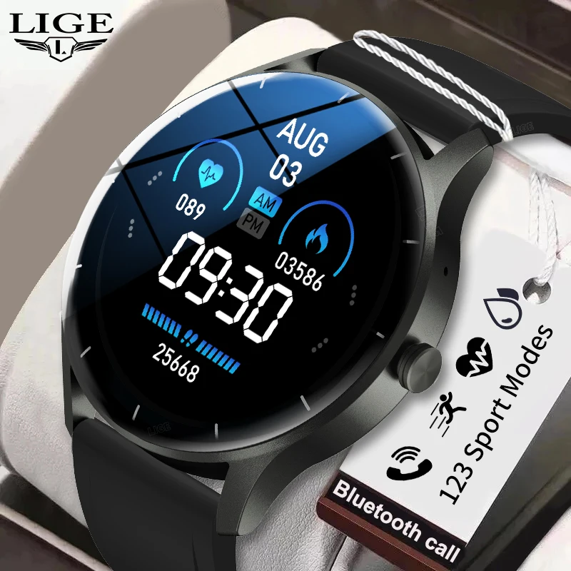 LIGE 2022 Smart Watch Men FitnessTracker Heart Rate Monitor Weather Forecast Sports Dial Call Ladies Smartwatch Men For Android
LIGE 2022 Smart Watch Men FitnessTracker Heart Rate Monitor Weather Forecast Sports Dial Call Ladies Smartwatch Men For Android
