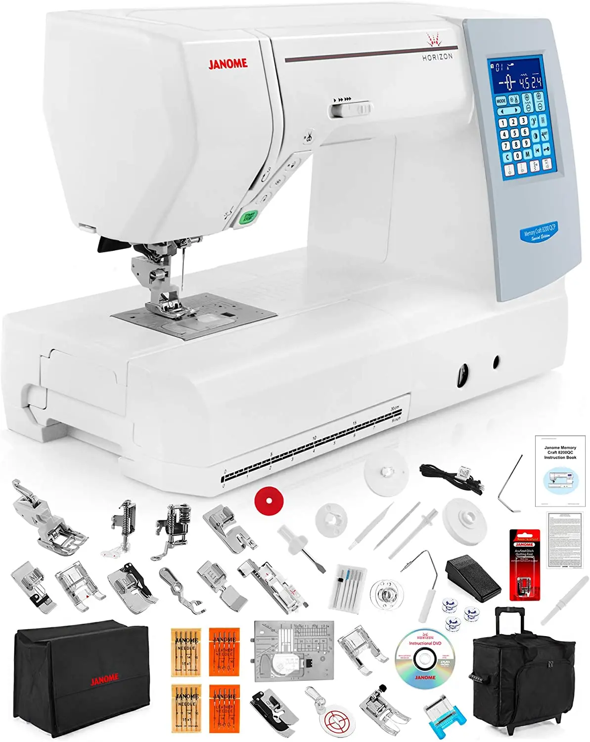 HOT SALES anome Memory Craft Horizon 8200 QCP Special Edition Computerized Sewing Machine w/Black Roller
HOT SALES anome Memory Craft Horizon 8200 QCP Special Edition Computerized Sewing Machine w/Black Roller