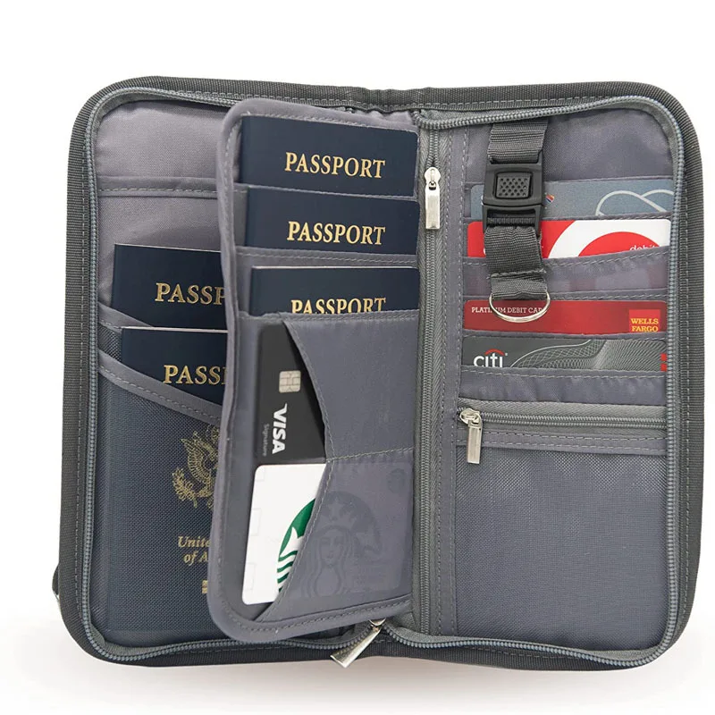 Large Capacity Passport Holder Wallet Travel Passport Bag ID Holder Zipper Closure Removable Wristband Passport Storage Bag
Large Capacity Passport Holder Wallet Travel Passport Bag ID Holder Zipper Closure Removable Wristband Passport Storage Bag