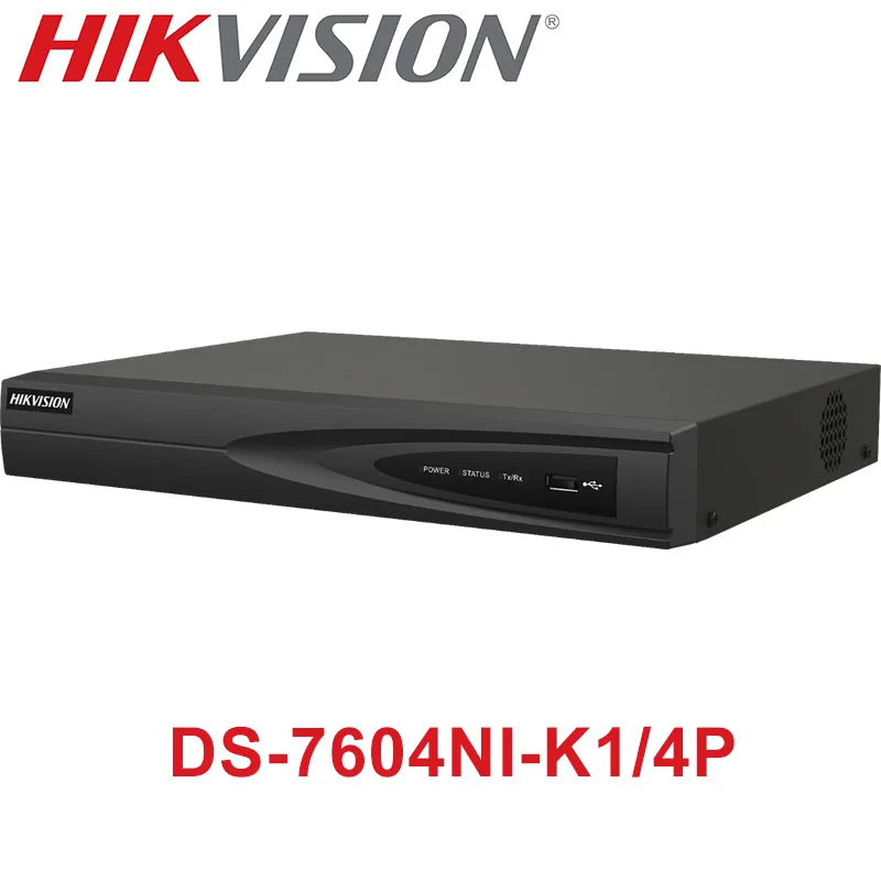 HIK DS-7604NI-K1/4P 4-ch 1U 4 PoE 4K NVR 40 Mbps incoming bandwidth Network Video Recorder
HIK DS-7604NI-K1/4P 4-ch 1U 4 PoE 4K NVR 40 Mbps incoming bandwidth Network Video Recorder