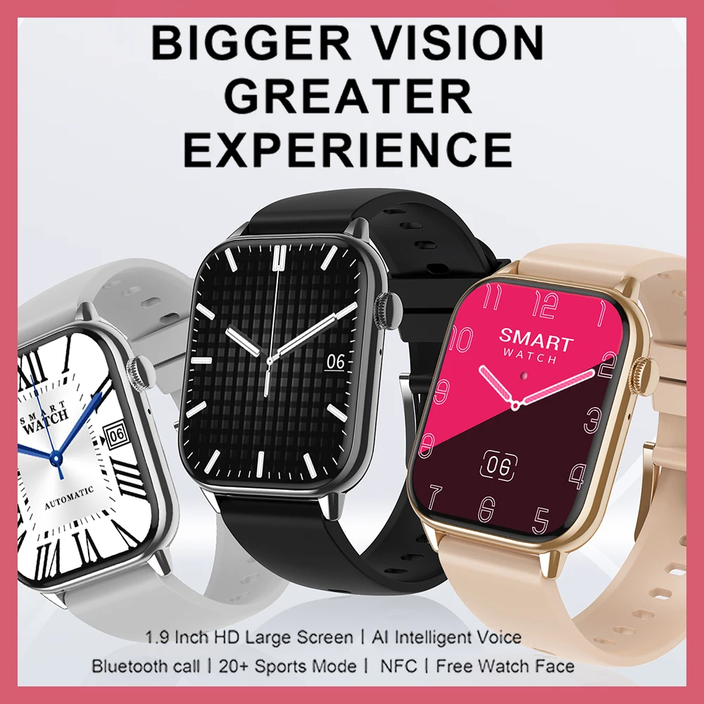 HD11 Smart Watch 1.85 Inch Square Blood Pressure IP68 NFC Men's Women Smartwatch HeartRate Fitness Bluetooth Calls
HD11 Smart Watch 1.85 Inch Square Blood Pressure IP68 NFC Men's Women Smartwatch HeartRate Fitness Bluetooth Calls