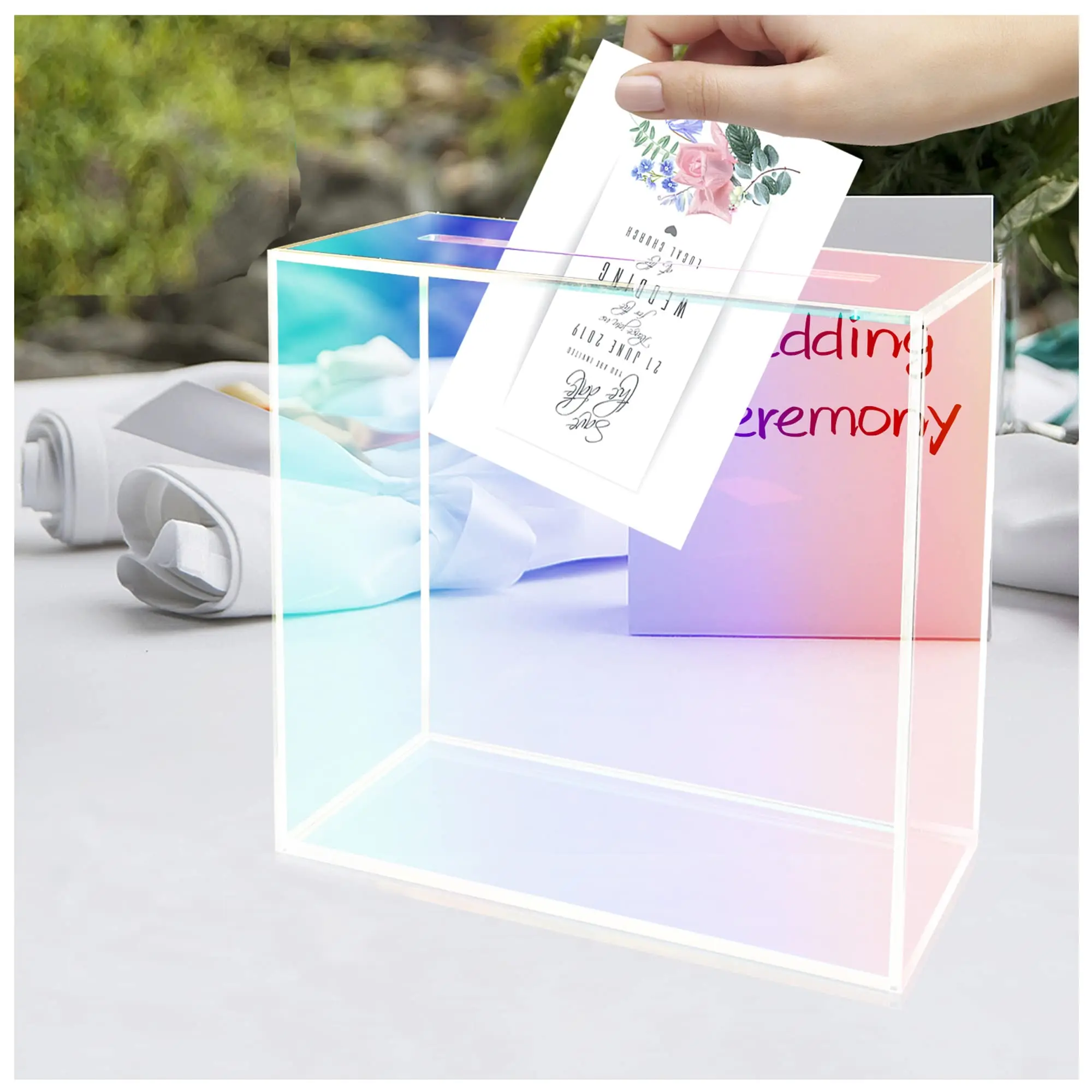 Acrylic Wedding Card Box Gift, Money Card Box, Graduation, Birthday, Baby Shower Decorations
Acrylic Wedding Card Box Gift, Money Card Box, Graduation, Birthday, Baby Shower Decorations