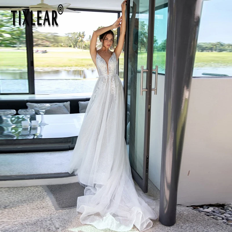 I OD Sexy Deep V-neck Wedding Dresses For Women 2022 Open Back Design With Lace Applique Spaghetti Sash Bridal Gowns Custom Made
I OD Sexy Deep V-neck Wedding Dresses For Women 2022 Open Back Design With Lace Applique Spaghetti Sash Bridal Gowns Custom Made