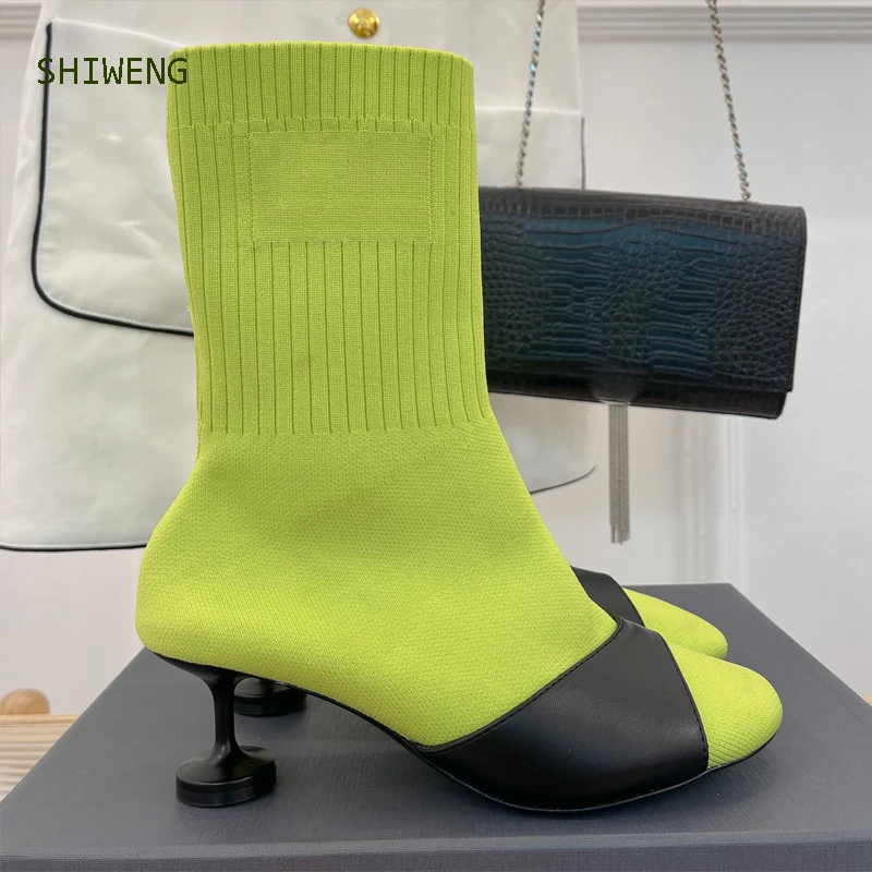Sexy Sock Boots Knitting Stretch Boots High Heels for Women Fashion Shoes 2022 Autumn Ankle Boots Female Boots
Sexy Sock Boots Knitting Stretch Boots High Heels for Women Fashion Shoes 2022 Autumn Ankle Boots Female Boots