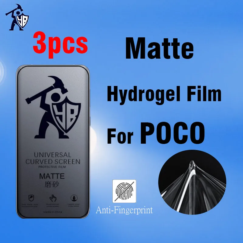 3pcs Matte Hydrogel Film For POCO X2 X3 X4 NFC F3 F4 GT No Fingerprint Full Cover Fit For Xiaomi POCO M2 M3 M4 Screen Protector
3pcs Matte Hydrogel Film For POCO X2 X3 X4 NFC F3 F4 GT No Fingerprint Full Cover Fit For Xiaomi POCO M2 M3 M4 Screen Protector