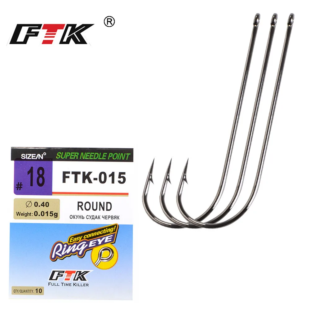 FTK Carp Fishing Barbed Fish Hook Size 2-18# 7 Pcs - 80 Pcs Super Needle Point and Hook-Eye Fishhook for Fishing Accessories
FTK Carp Fishing Barbed Fish Hook Size 2-18# 7 Pcs - 80 Pcs Super Needle Point and Hook-Eye Fishhook for Fishing Accessories