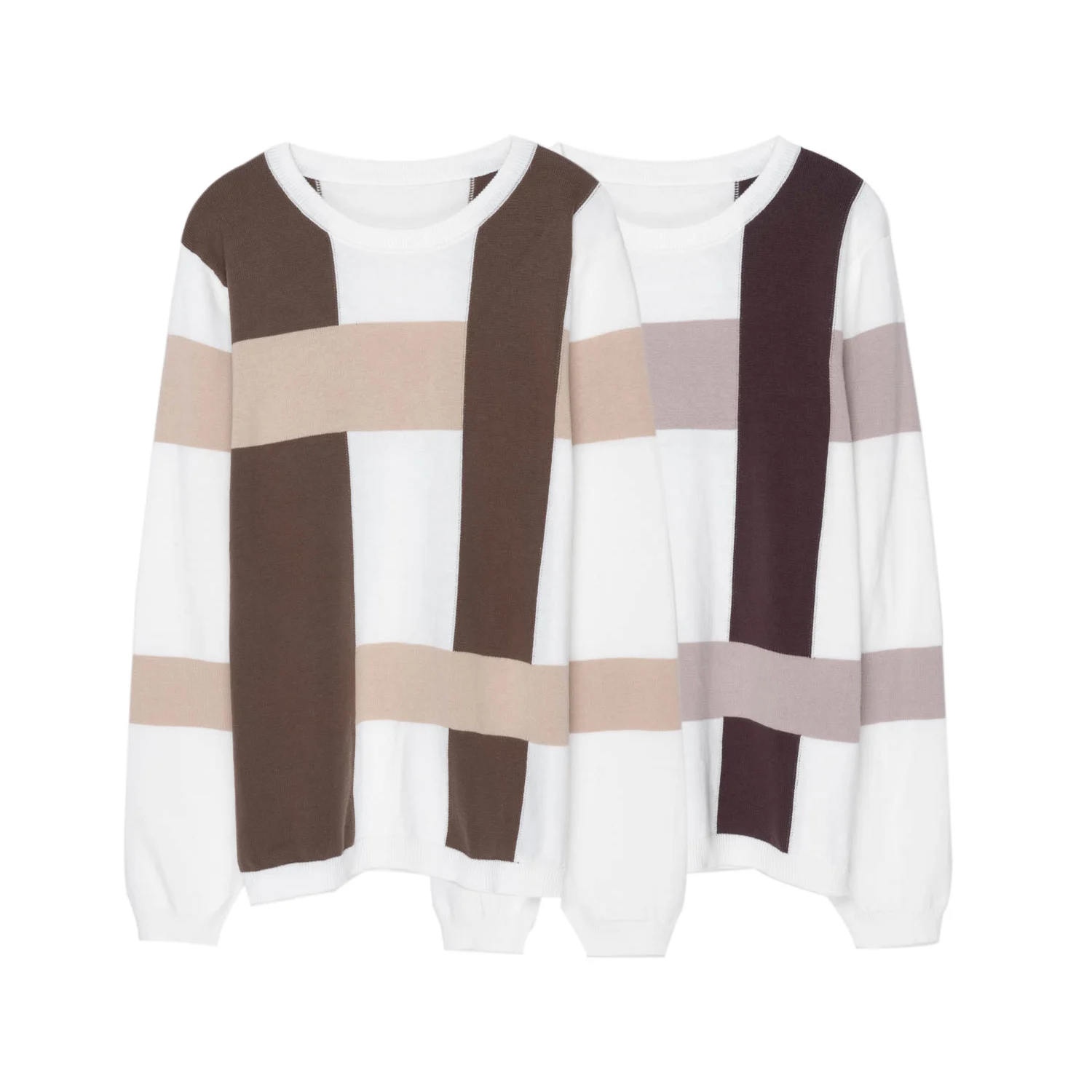 Check Plaid Cotton Sweater Women Crew Neck Tops Striped Jumper Knitwear Autumn 2022
Check Plaid Cotton Sweater Women Crew Neck Tops Striped Jumper Knitwear Autumn 2022