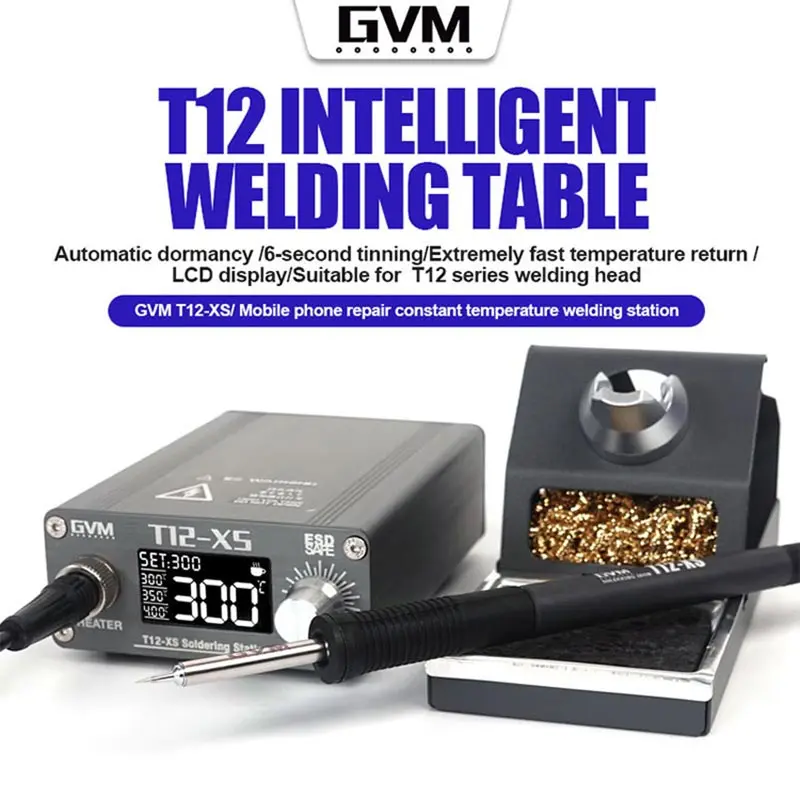 SUNSHINE GVM T12-XS Mobile Phone intelligent Maintenance Thermostatic Welding Station For BGA Rework Soldering Stations Tools
SUNSHINE GVM T12-XS Mobile Phone intelligent Maintenance Thermostatic Welding Station For BGA Rework Soldering Stations Tools
