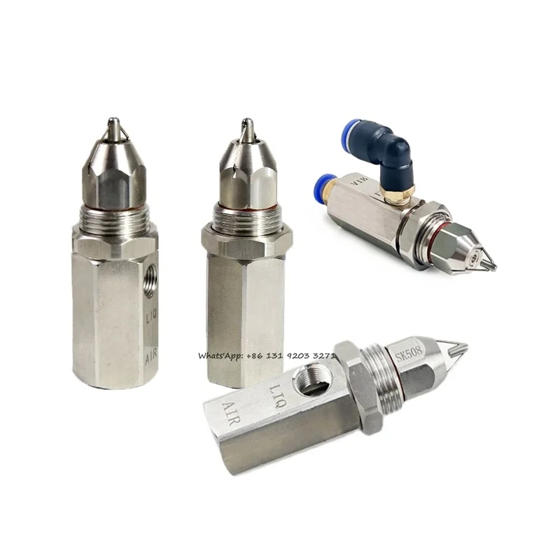 Mist Air Atomizing Spray Nozzle Ultrasonic Nozzle Air Atomizer Nozzle Dry Fog Super Fine 304 Stainless Steel Dust Removal Nozzle 
Mist Air Atomizing Spray Nozzle Ultrasonic Nozzle Air Atomizer Nozzle Dry Fog Super Fine 304 Stainless Steel Dust Removal Nozzle