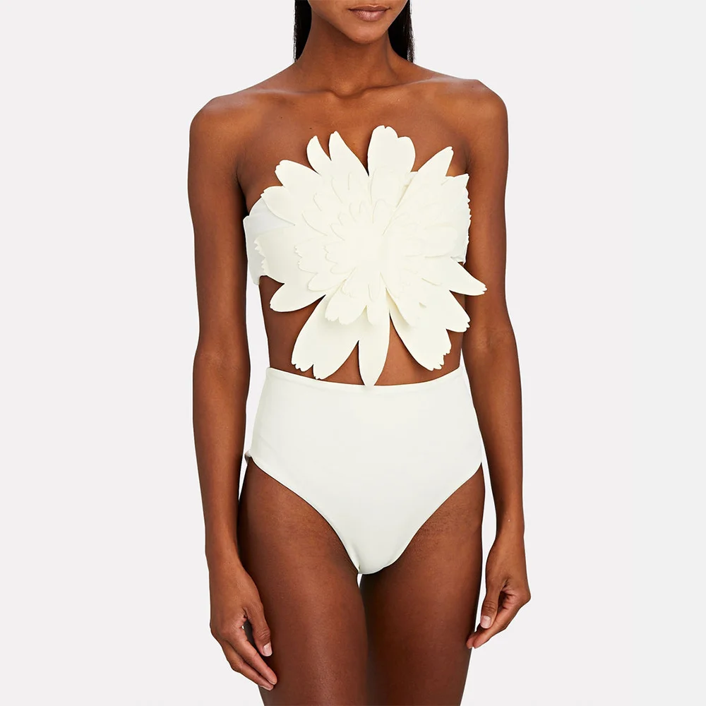Swimsuit Floral Bikini Set White Holiday Beachwear Designer Bathing Suit Summer Surf Wear High Waist Tummy Control
Swimsuit Floral Bikini Set White Holiday Beachwear Designer Bathing Suit Summer Surf Wear High Waist Tummy Control