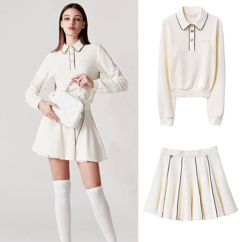 Utaa Golf Autumn Women's Long Sleeve Top Coat T-Shirt Pleated Umbrella Skirt Pants Suit
Utaa Golf Autumn Women's Long Sleeve Top Coat T-Shirt Pleated Umbrella Skirt Pants Suit