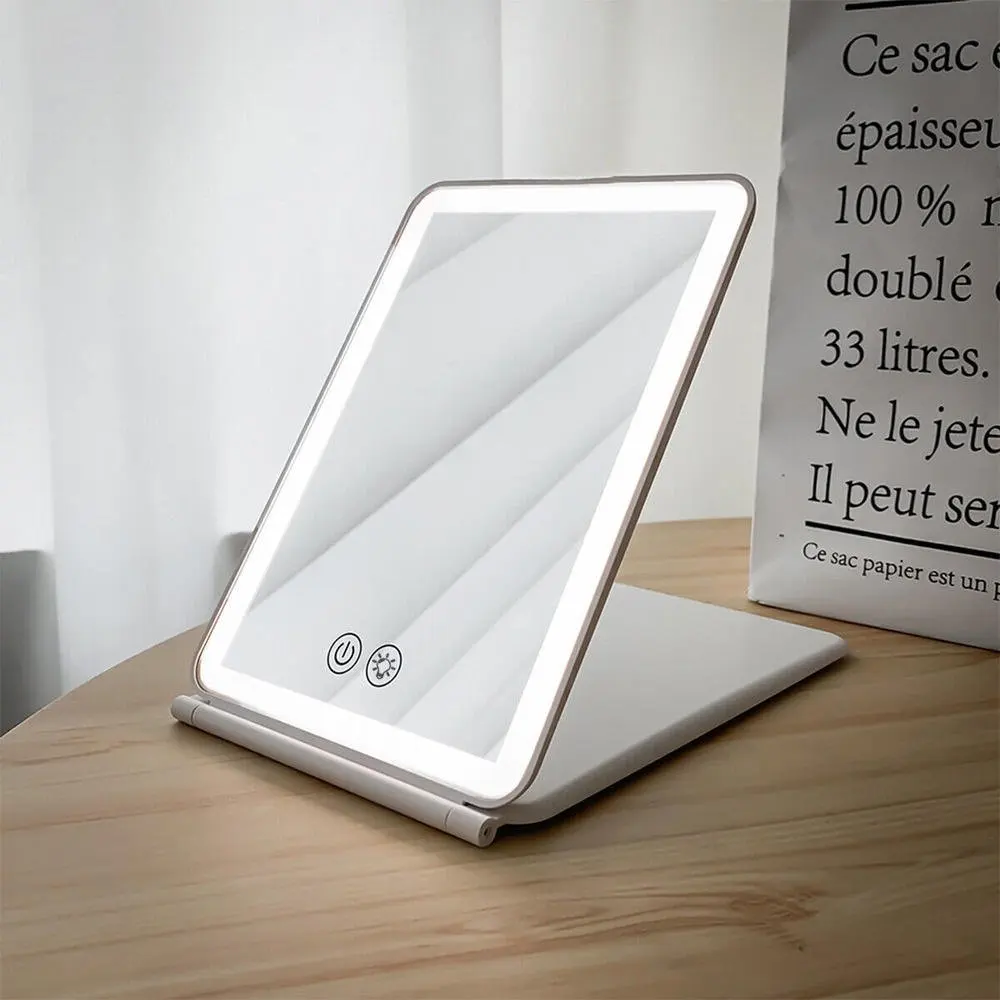 Travel LED Makeup Mirror Portable Makeup Mirror Student Dormitory Desktop Desktop Small Mirror Square Mirrors
Travel LED Makeup Mirror Portable Makeup Mirror Student Dormitory Desktop Desktop Small Mirror Square Mirrors