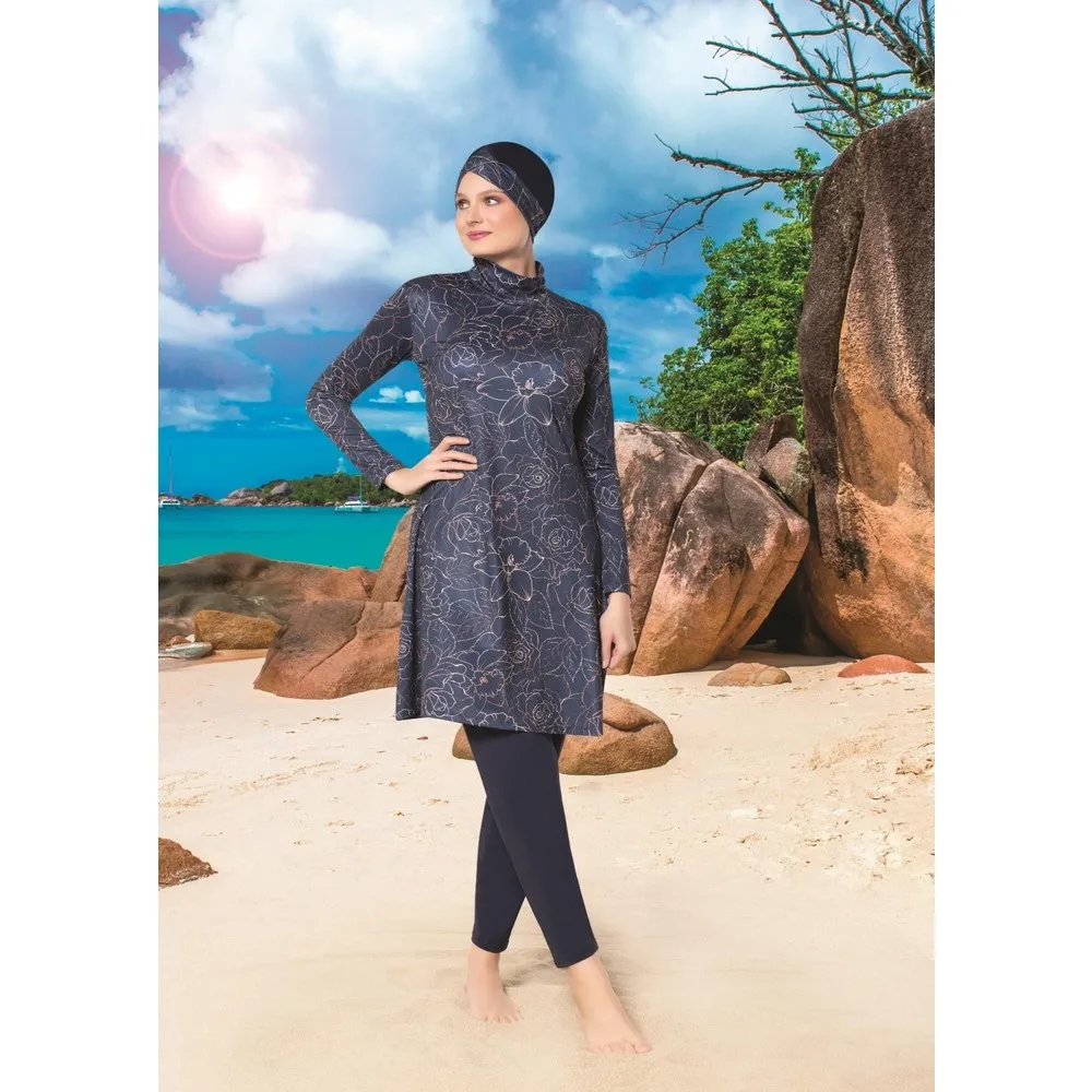 Muslim Sea Swimwear Haşama Hijab Bikini Women Lycra Fully Covered Purple Patterned Alaçatı Swimsuit HBCV00002DM8RB
Muslim Sea Swimwear Haşama Hijab Bikini Women Lycra Fully Covered Purple Patterned Alaçatı Swimsuit HBCV00002DM8RB