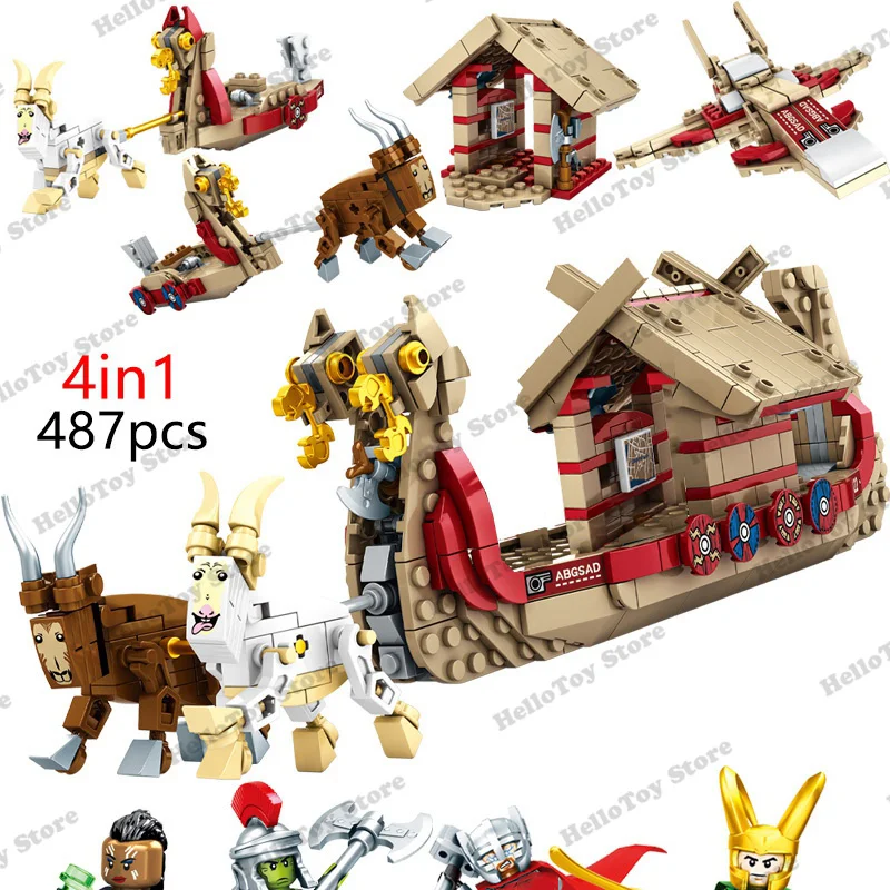 Disney Marvel The Goat Boat Super Heroes Thor Mighty Ship Building Blocks Kits Bricks Classic Movie Figures Model Kids Toys Gift
Disney Marvel The Goat Boat Super Heroes Thor Mighty Ship Building Blocks Kits Bricks Classic Movie Figures Model Kids Toys Gift
