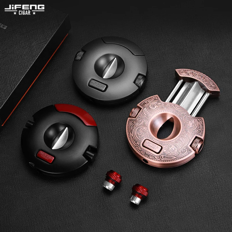 Ножницы для сигар JIFENG, портативный Ретро Модный V-образный держатель для сигар из нержавеющей стали, перфоратор, стандартная подарочная кор...
Ножницы для сигар JIFENG, портативный Ретро Модный V-образный держатель для сигар из нержавеющей стали, перфоратор, стандартная подарочная кор...