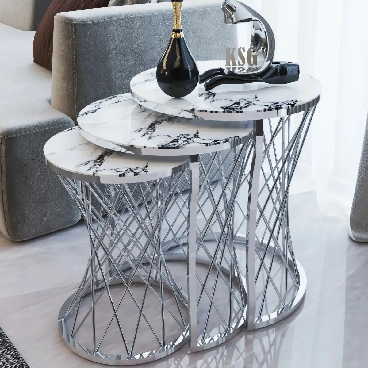 Modern Set of 3 Wicker Nesting Table Gold Silver Unbreakable Tempered Glass Nordic Luxury Coffee Table Set 3Pcs Furniture Decor
Modern Set of 3 Wicker Nesting Table Gold Silver Unbreakable Tempered Glass Nordic Luxury Coffee Table Set 3Pcs Furniture Decor