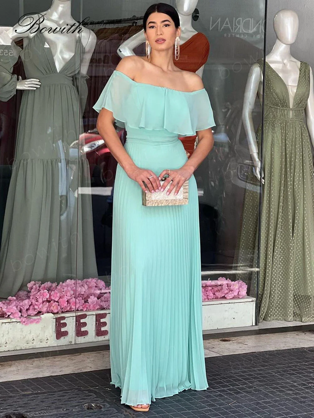 Bowith Off Shoulder Evening Party Dresses for Women Formal Occasion Dresses Maxi Bridemaid Party Dress vestidos de fiesta
Bowith Off Shoulder Evening Party Dresses for Women Formal Occasion Dresses Maxi Bridemaid Party Dress vestidos de fiesta