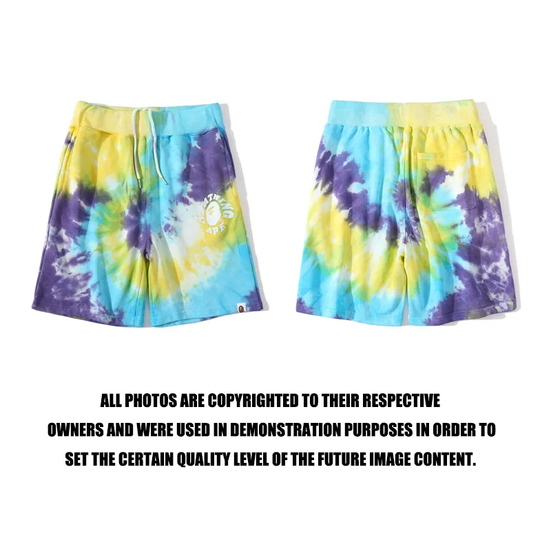 2022 Summer New Trendy Ape Head Tie-dye Men's Casual Loose Five Point Cotton Wholesale Bape Women's Short
2022 Summer New Trendy Ape Head Tie-dye Men's Casual Loose Five Point Cotton Wholesale Bape Women's Short