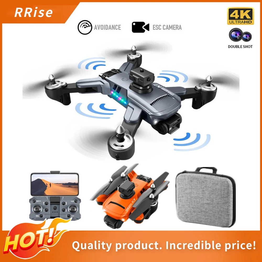 New drone k7 5G WIFI 4K HD professional camera LED light 2.4G signal 3-axis anti-shake gimbal ESC with optical flow quadcopter
New drone k7 5G WIFI 4K HD professional camera LED light 2.4G signal 3-axis anti-shake gimbal ESC with optical flow quadcopter