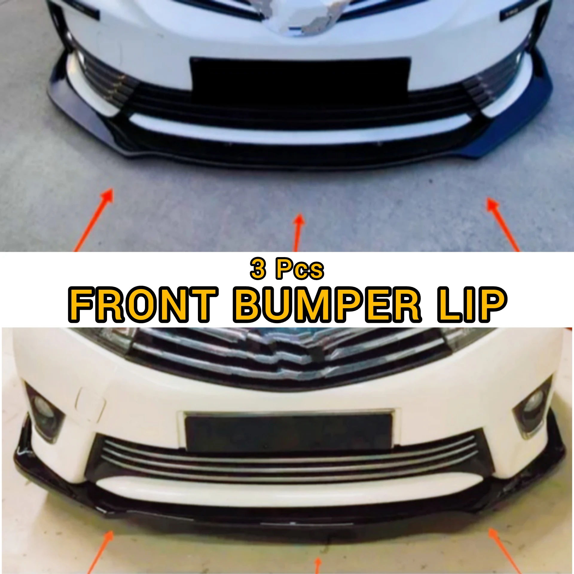 For Toyota Corolla FRONT Bumper Lip Car Accessories Body Kit Spoiler Splitter Difüzör 3 PCs Flap Sport Bumper Universal Tuning
For Toyota Corolla FRONT Bumper Lip Car Accessories Body Kit Spoiler Splitter Difüzör 3 PCs Flap Sport Bumper Universal Tuning
